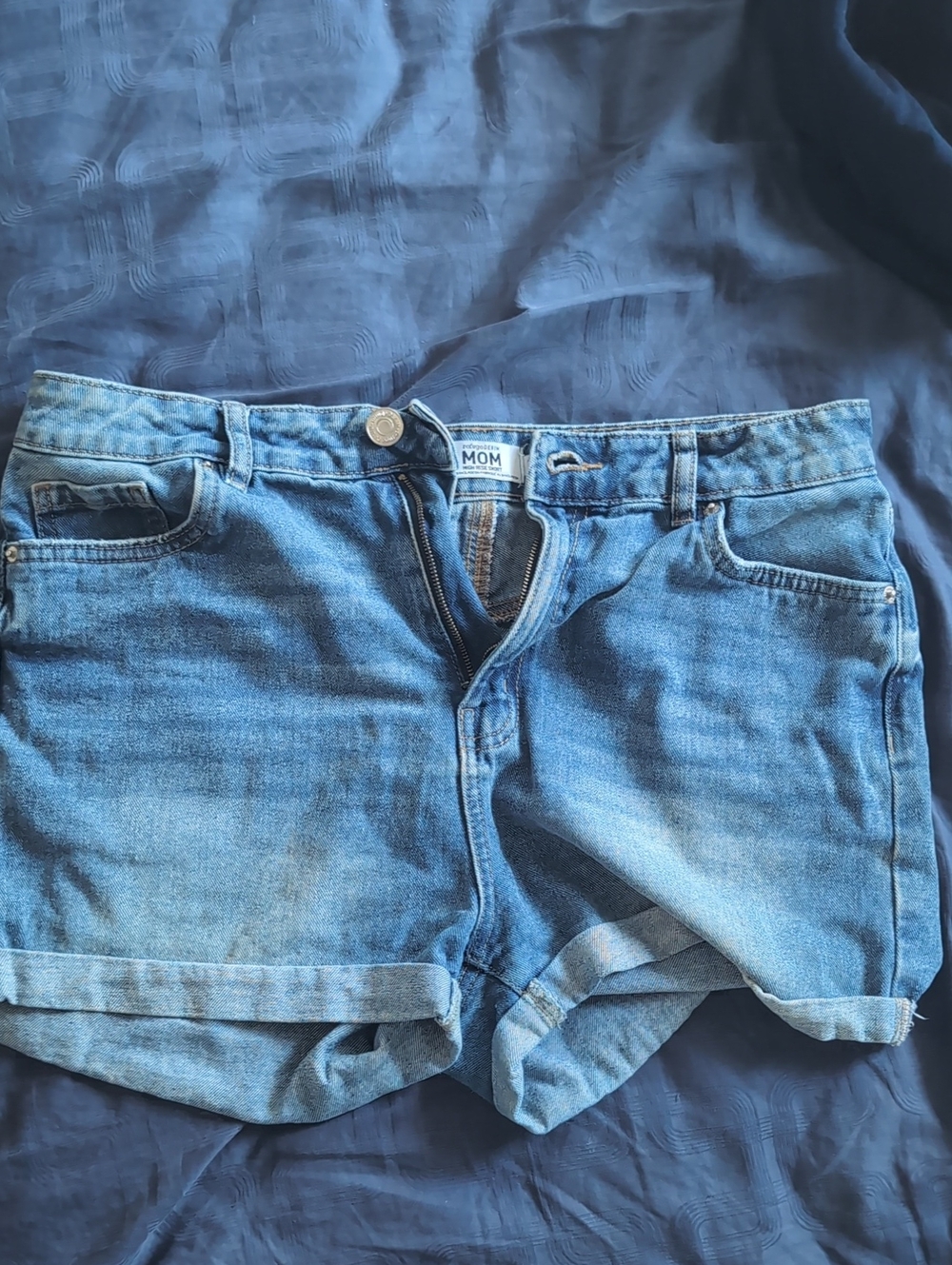 Denim High-Rise Blue Women's Denim Shorts